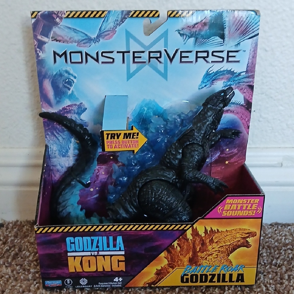 MonsterVerse Battle Roar Godzilla Action Figure - Black and Blue
